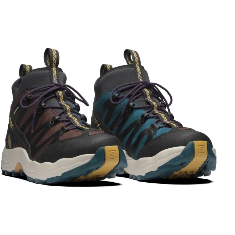 Black / Chocolate / Turquoise Salomon Xa Pro 1 Mid GTX Women's Sneakers | PH 08975M